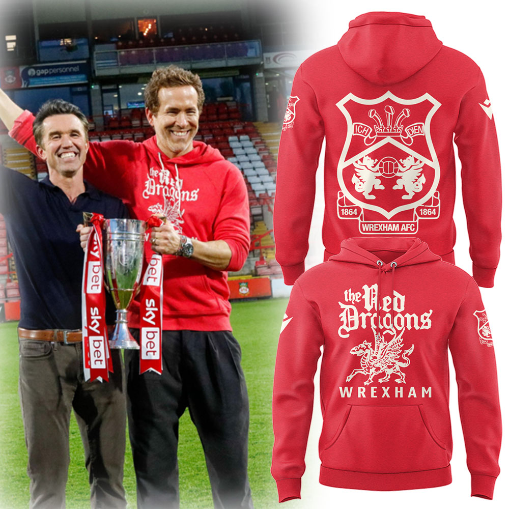 The Red Dragons Wrexham Football Club Hoodie Best Presents For Football Fans - Red, S