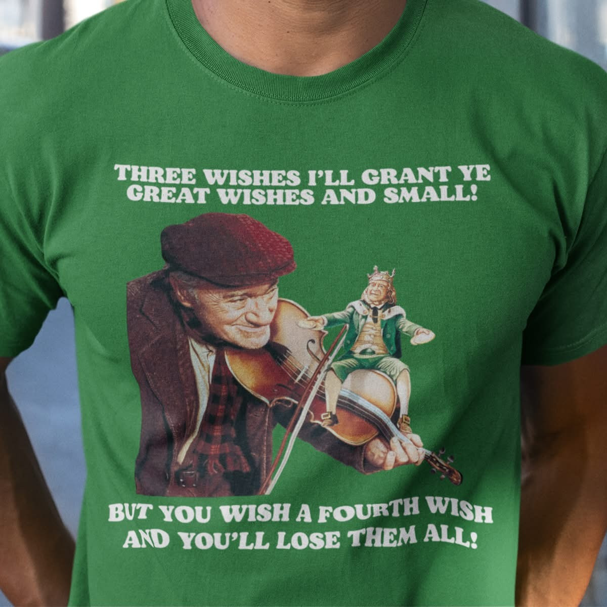 Three Wishes But You Wish The Fourth Shirt Darby O'Gill And The Little People Irish Gifts