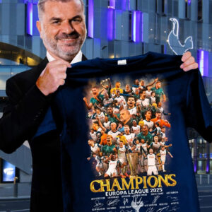 Tottenham Hotspur UEFA Europa League 2025 Champions Shirt Fan Merch To Dare Is To Do