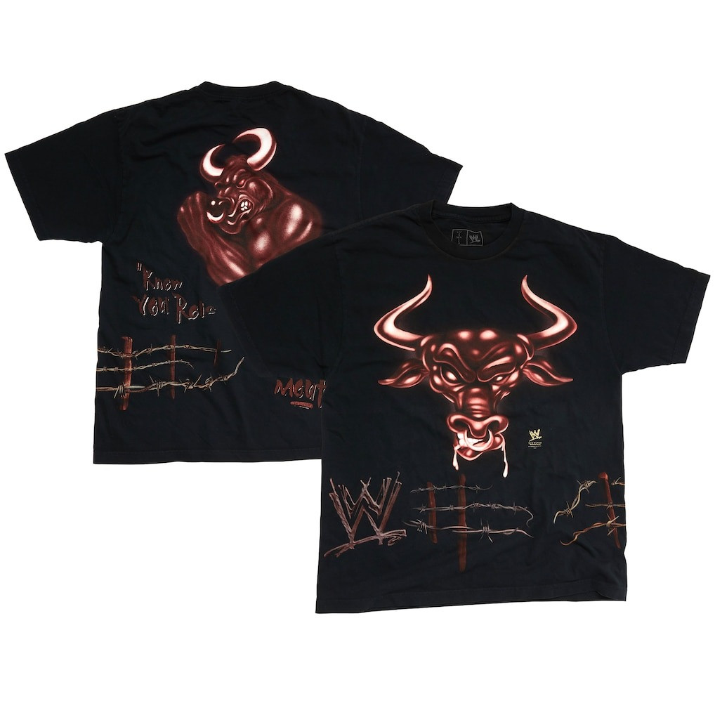 Travis Scott WWE Cactus Jack Merch T-Shirt Wrestlemania CJ X WWE Know Your Role The Rock