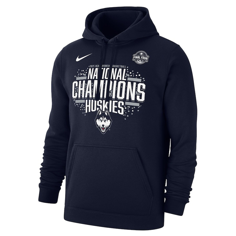 UConn Huskies 2025 NCAA Women's Basketball National Champions Locker Room Pullover Hoodie