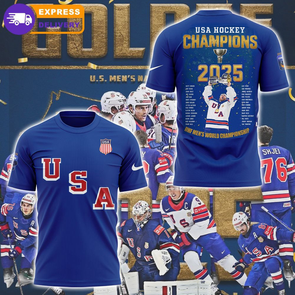 USA Hockey IIHF World Championship 2025 T-Shirt Best Father's Day Gifts