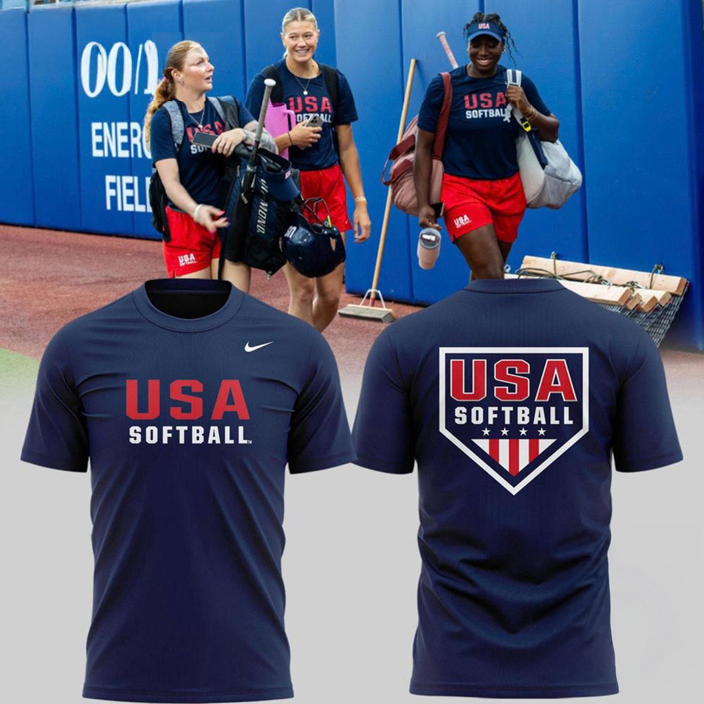 USA Softball Team 2025 T-Shirt Gifts For Softball Fans