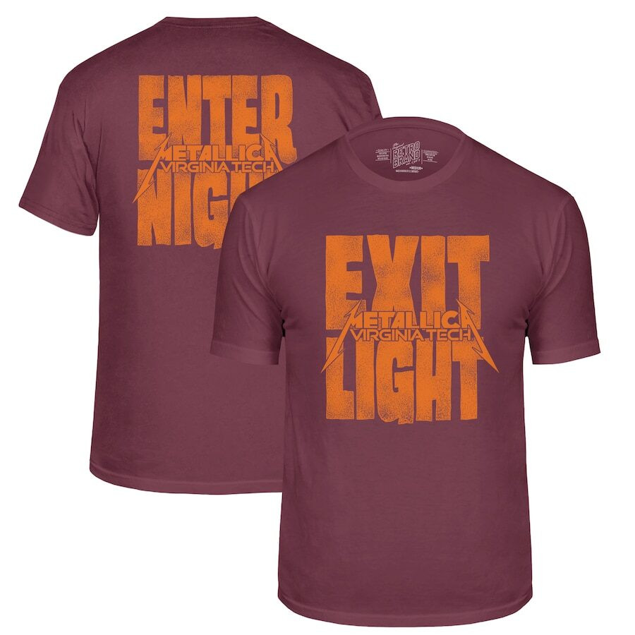 Virginia Tech Metallica Enter Night Maroon Shirt Perfect Gift For Rock Fans