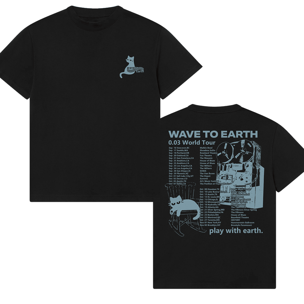 Wave To Earth Merch T-Shirt Wave To Earth 0.03 World Tour Shirt Gift For Fan