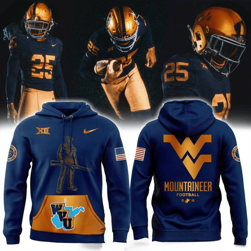 West Virginia Mountaineers 1965 Throwback Limited Edition Hoodie Football Gifts For Men