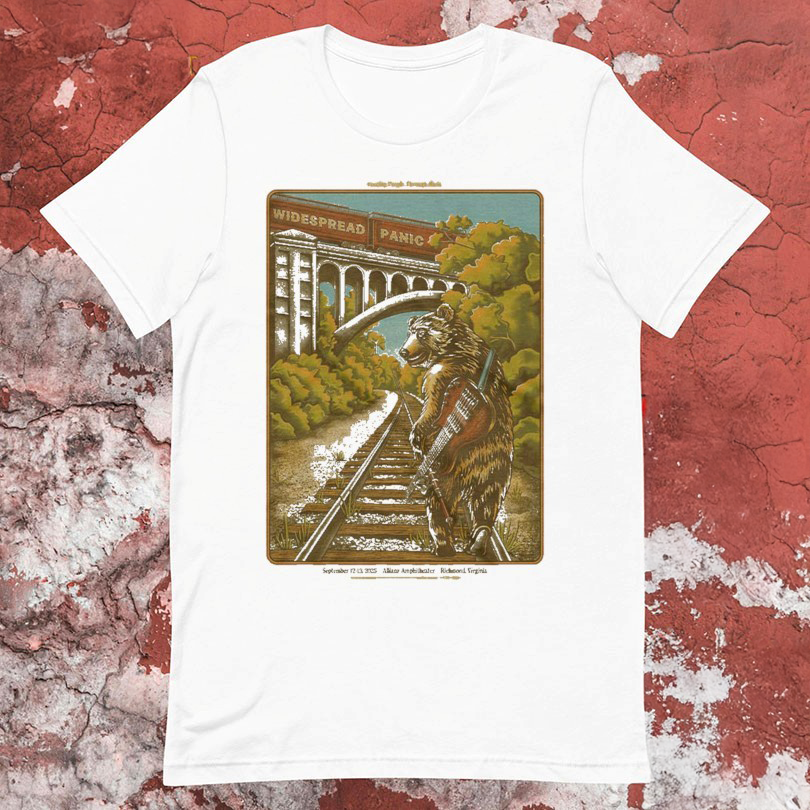 Widespread Panic Richmond Virginia At Allianz Amphitheater On September 12 And 13 2025 Bear TShirts