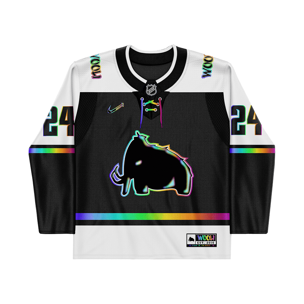 Wooli Merch Wooli Rainbow Hockey Jersey Best Father's Day Special Gifts
