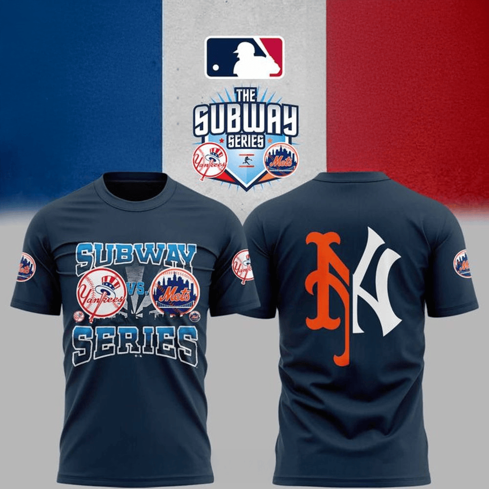 Yankees x Mets MLB 2025 Subway Series Shirt Best Father's Day Gifts For Baseball Fans