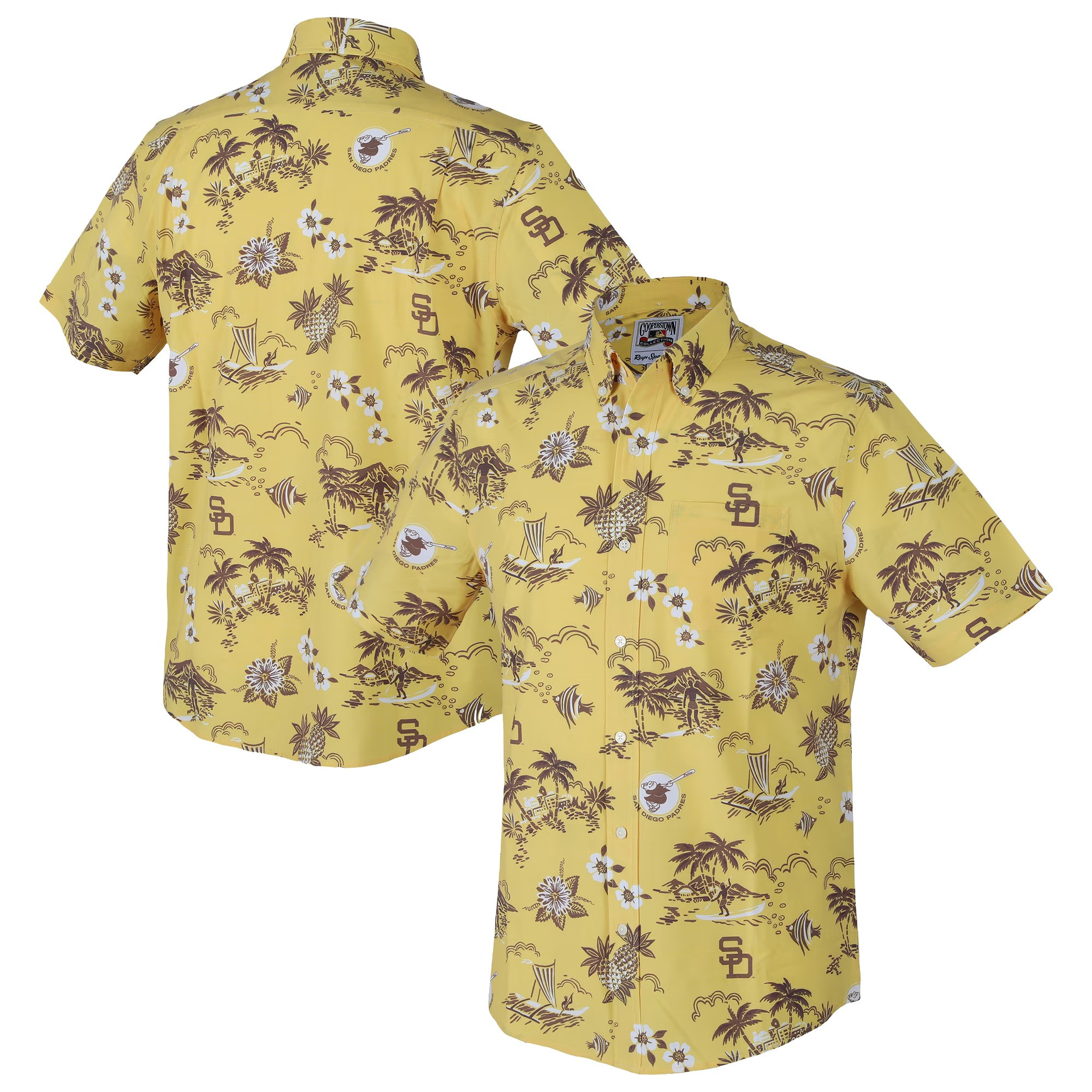 Yellow San Diego Padres Hawaiian Shirt MLB Aloha Shirt Awesome Father's Day Gifts