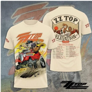 ZZ Top Tour 2025 Shirt 3D Unique Gift For ZZ Top Fans